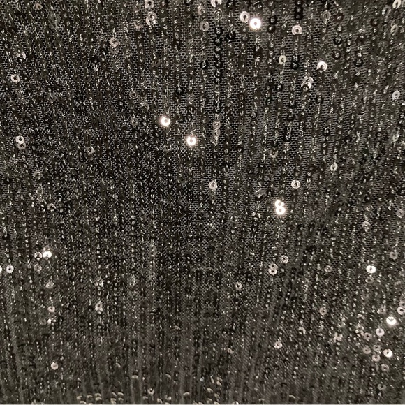 NWT Dress the Population Black Sequined Wide Leg Dina Pant | Inseam 32.5 - Picture 15 of 15